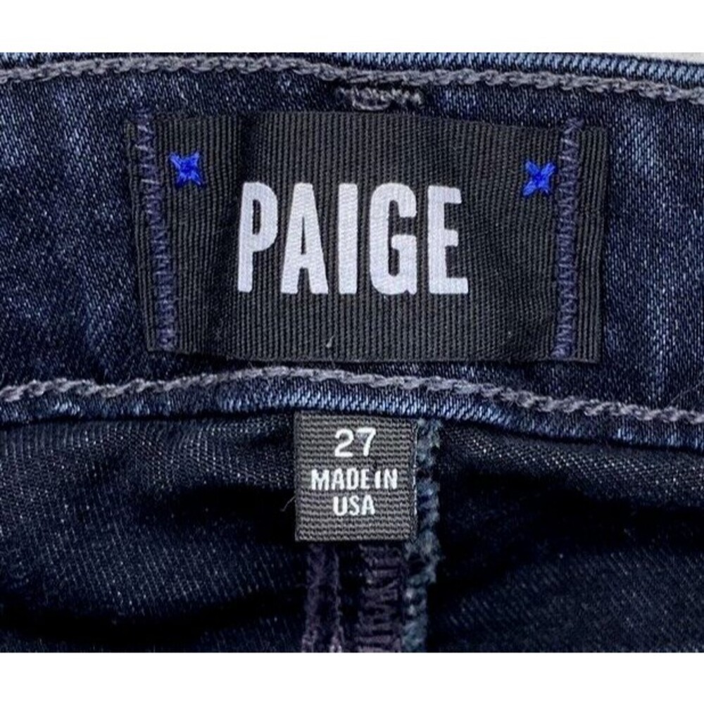 Paige Jeans Women’s Size 27  Denim Verdugo Ankle Zipper Blue Dark Wash - Picture 10 of 13